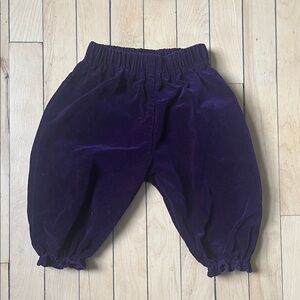 Adorable Vintage Purple Velvet Baby Bottoms Bloomers pants